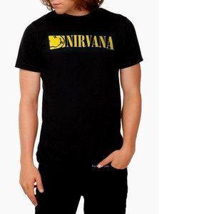 Nirvana Smiley Logo grunge punk rock Official T-Shirt 2X Big and Tall NWT